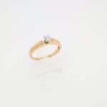 Anillo Compromiso c/ Diamante 0.20Ct - Oro Amarillo 14Kts