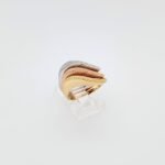 Set 3 Anillos c/ Ondas - Oro Tres Tonos 18Kts