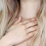 Set Anillo Compromiso & Matrimonio c/ Zircones Baguette - Oro Amarillo 14Kts - Image 2
