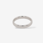 Anillo (3 mm) Aro de Matrimonio 1/2 Cana - Oro Blanco 14Kts