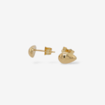Zarcillos (5 x 8 mm) Post Gotas Puff - Oro Amarillo 18Kts