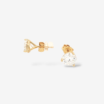 Zarcillos (3 Ct) Post Studs Diamantes Labgrown 3 Prongs Martini (7.30 mm) - Oro Amarillo 18Kts
