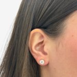 Zarcillos (2 Ct) Post Studs Diamantes Labgrown 4 Prongs (6.25 mm) - Oro Amarillo 14Kts - Image 2