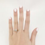 Anillo Compromiso con Zircon Central (6 prongs)- Oro Amarillo 14Kts - Image 2