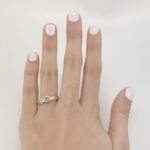 Anillo Compromiso con cintillo De Zircones MicroPave - Oro Amarillo 14Kts - Image 2
