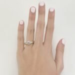 Anillo Compromiso con Doble linea de Cz Pave - Oro Amarillo 14Kts - Image 2