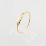 Anillo con Placa Para Personalizar - Oro Amarillo 14Kts