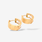 Huggies (Ø 16 mm) Reversibles Zircones Rectangulares/Diamantados - Oro Amarillo 18Kts - Image 3