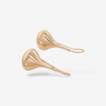 Zarcillos (32 mm) Hook Gota Puff Grande (16 mm) - Oro Amarillo 14Kts - Image 2