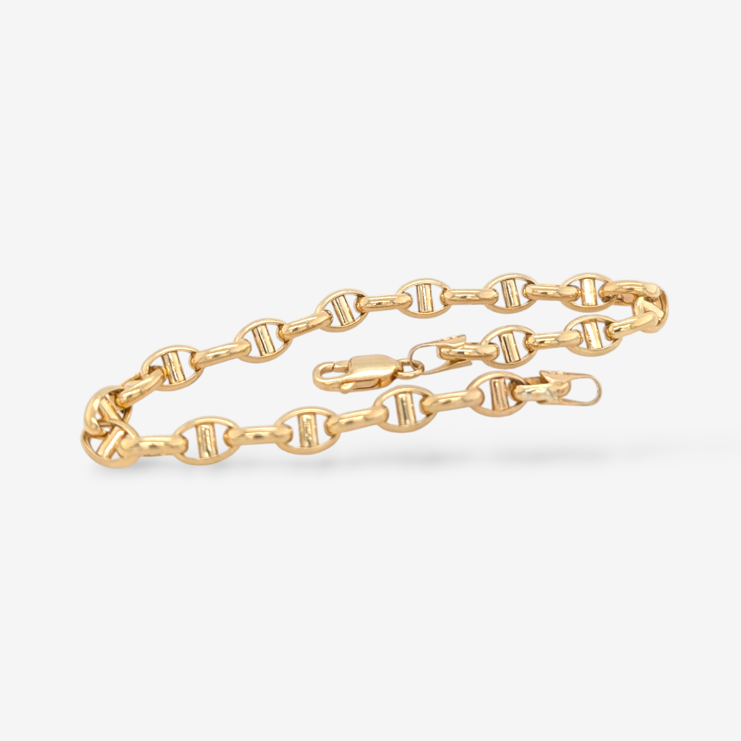 PXL_20251107_165735811-18.png Brazalete (20.5 cm) Mariner Light Alternado c/ Cierre Lobster (5.6 mm) - Oro Amarillo 18Kts - Image 1
