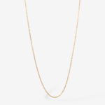 Cadena (45 cm) Fina Cable (0.60 mm) c/ Cierre Lobster - Oro Amarillo 18Kts