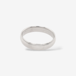 Anillo de Matrimonio Clásico Liso - Oro Blanco 18Kts - Image 2