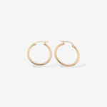 Argollas (24 mm) Tubo Fino Light (2.1 mm) - Oro Amarillo 18Kts
