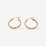 Zarcillos (19 mm) Argollas 1/2 Cana Light (2.5 mm) - Oro Amarillo 18Kts
