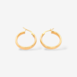 Zarcillos (20 mm) Argollas 1/2 Cana Light (3.9 mm) - Oro Amarillo 18Kts