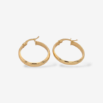 Zarcillos (21 mm) Argollas 1/2 Cana Light (3.6 mm) - Oro Amarillo 18Kts