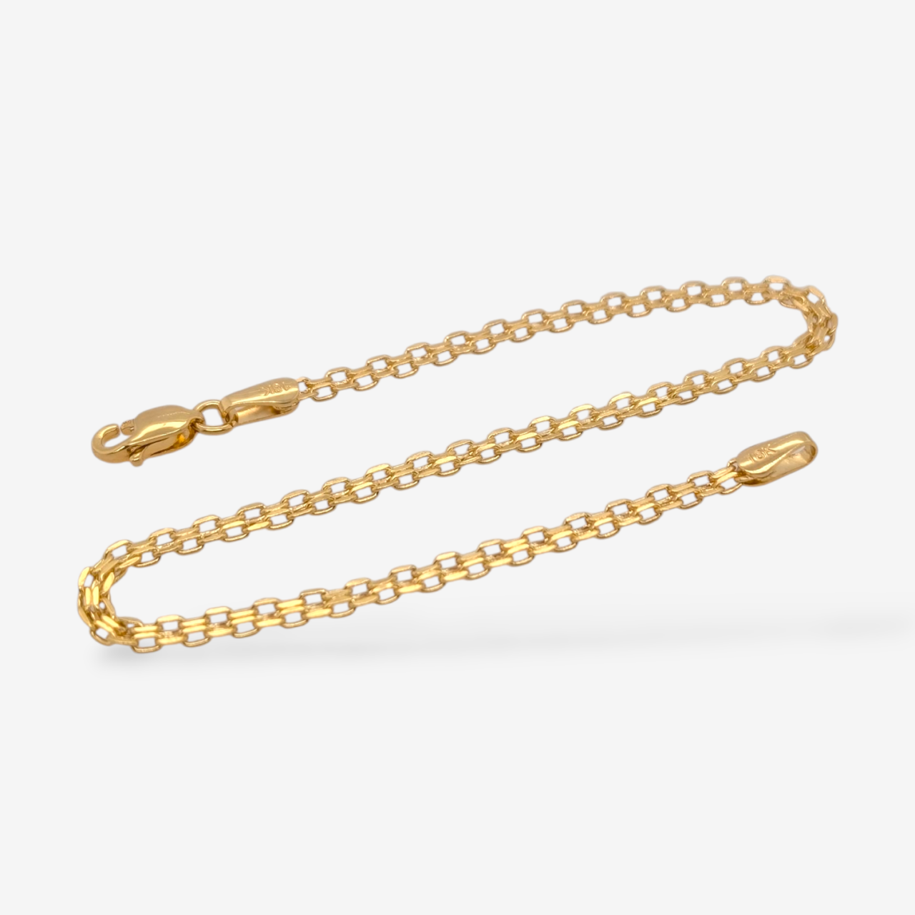 PXL_20260401_163614898.PORTRAIT.ORIGINAL-1.png Brazalete (18 cm) Light Tejido Chino (2.4 mm) - Oro Amarillo 18Kts - Image 1