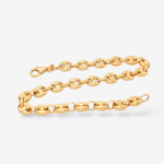 Brazalete (20 cm) Tejido Mariner Puff (5.60 mm) Cierre Lobster - Oro Amarillo 18Kts