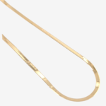 Cadena (40 cm) Tejido Gargantilla Herringbone c/ Cierre Spring (3.50 mm) - Oro Amarillo 14Kts