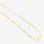 Cadena (40 cm) Gargantilla Tejido Herringbone c/ Cierre Lobster (2.8 mm) - Oro Amarillo 14Kts