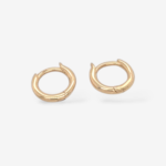Zarcillos (9 mm) Huggies Mini (1.6 mm) - Oro Amarillo 14Kts