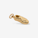 Dije (18 x 8 mm) Zapatos de Futbol Puff - Oro Amarillo 14Kts