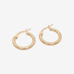 Argollas (14.5 mm) Tubo Redondo Light (2 mm) - Oro Amarillo 14kts