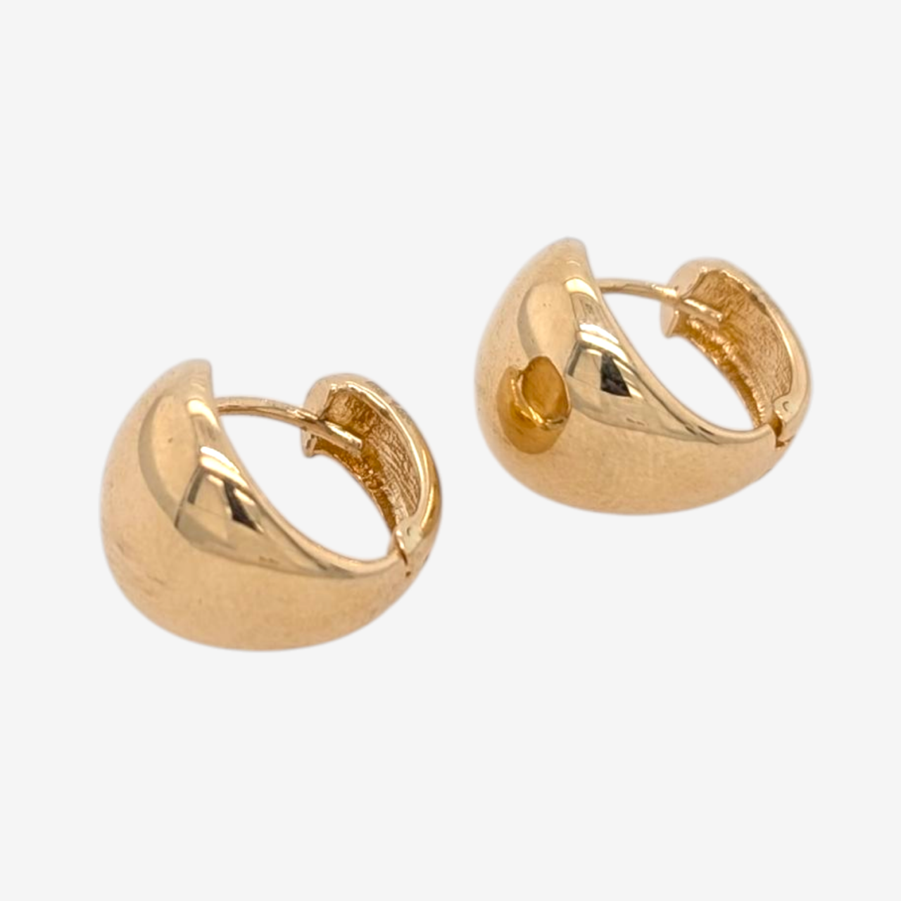 PXL_20260610_163634067-12.png Huggies (13 mm) Gota Puff (10 mm) - Oro Amarillo 14Kts - Image 1