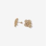 Zarcillos (15 x 15 mm) Post Treboles c/ Zircones Pave Edicion Especial - Oro Amarillo 14Kts