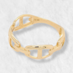 Anillo Tejido Mariner Plano Rigido - Oro Amarillo 14Kts