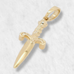 Dije (11 x 29 mm) Espada - Oro Amarillo 14Kts