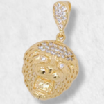 Dije (14 x 15 mm) Leon c/ Zircones Pave - Oro Amarillo 18Kts
