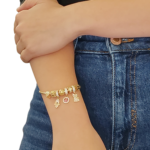 Dije (7 x 8 mm) Para Brazalete Cilindro Calado - Oro Amarillo 18Kts - Image 2