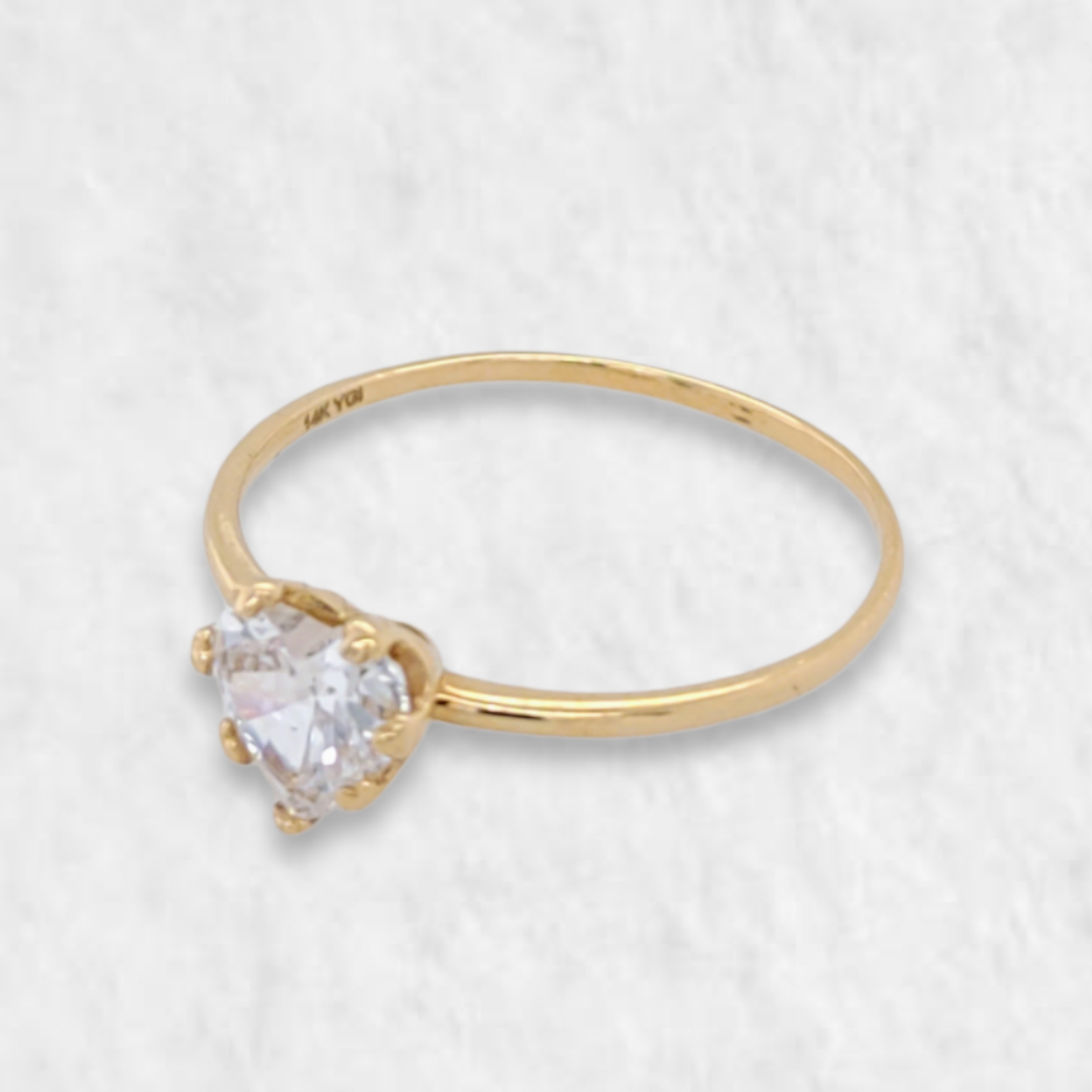 PhotoRoom-20230123_134814-e1674500232912.png Anillo Compromiso Corazon de Zircon & Aro Fino - Oro Amarillo 14Kts - Image 1