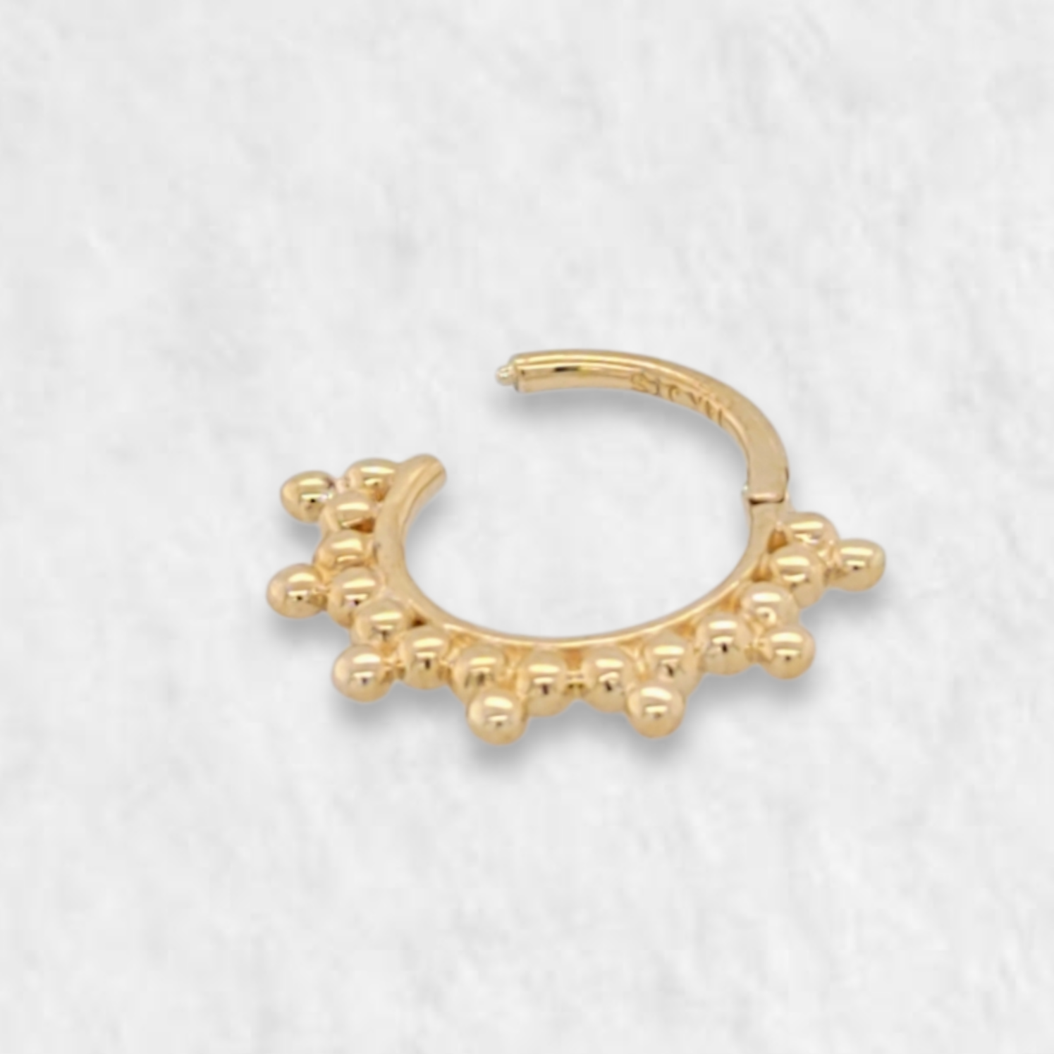 PhotoRoom-20230124_135834-e1674592528725.png Unitario SEPTUM (12 mm) Mini Esferas - Oro Amarillo 14Kts - Image 1