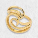 Anillo Lineas en Espiral - Oro Amarillo 18Kts