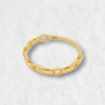 Anillo c/ Link Entorchado (3 mm) - Oro Amarillo 18Kts