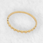 Anillo c/ Mini Esferas Planas - Oro Amarillo 18Kts