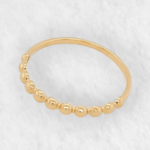 Anillo c/ Mini Esferas Rigidas - Oro Amarillo 18Kts