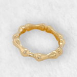 Anillo Aro c/ Bamboo - Oro Amarillo 18Kts