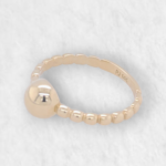 Anillo Esferas Rigidas - Oro Amarillo 14Kts
