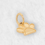 Dije (8 x 6 mm) Huella de Perro (Paw) - Oro Amarillo 18Kts