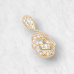 Dije (10 x 13 mm) Catrina c/ Zircones - Oro Amarillo 18Kts