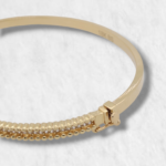 Pulsera (3.6 mm) c/ Zircones & Bordes Mini Esferas - Oro Amarillo 18Kts - Image 2