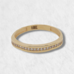 Anillo Cintillo c/ Zircones Pave - Oro Amarillo 18Kts