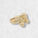 Anillo c/ Cuatro Medias Esferas - Oro Amarillo 18Kts