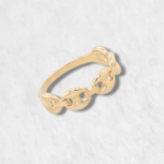 Anillo Mariner Puff Rigido - Oro Amarillo 18Kts
