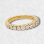 Anillo Cintillo c/ 13 Diamantes - Oro Amarillo 18Kts