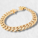 Brazalete (21 cm) Cuban Link Macizo - Oro Amarillo 14Kts