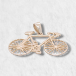 Dije (24 x 13 mm) Bicicleta - Oro Amarillo 14Kts